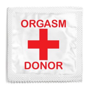Orgasm donor funny condom